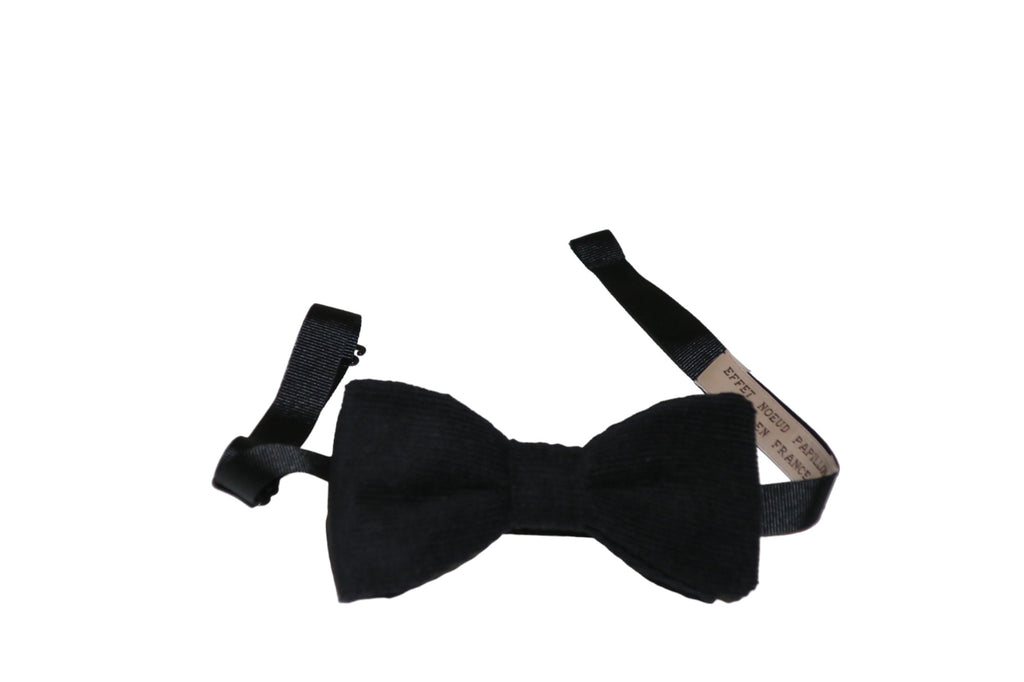 Noeud papillon velours côtelé noir - Effet Noeud Pap