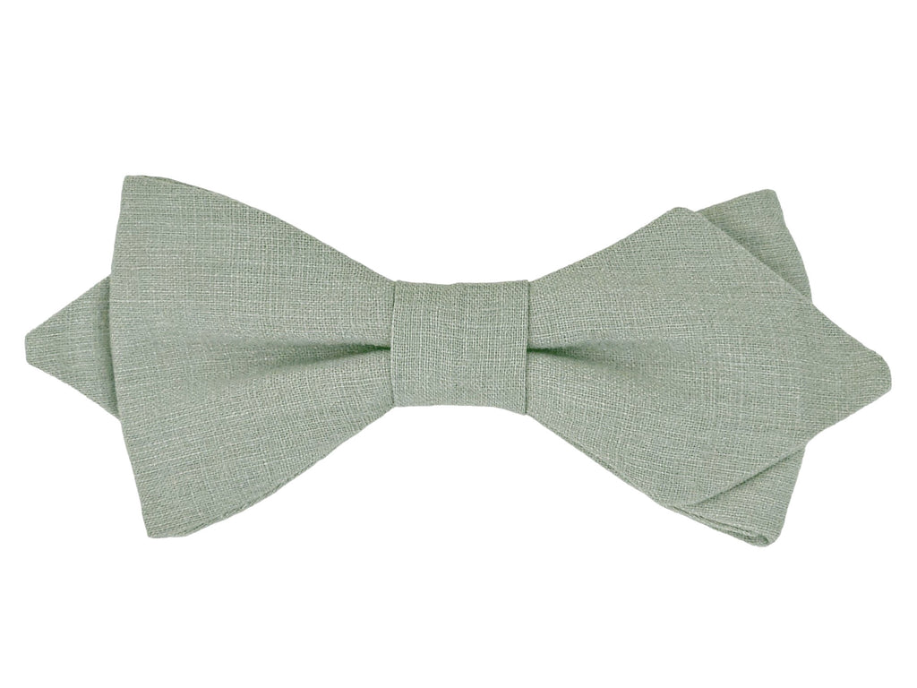 Nœud papillon vert amande