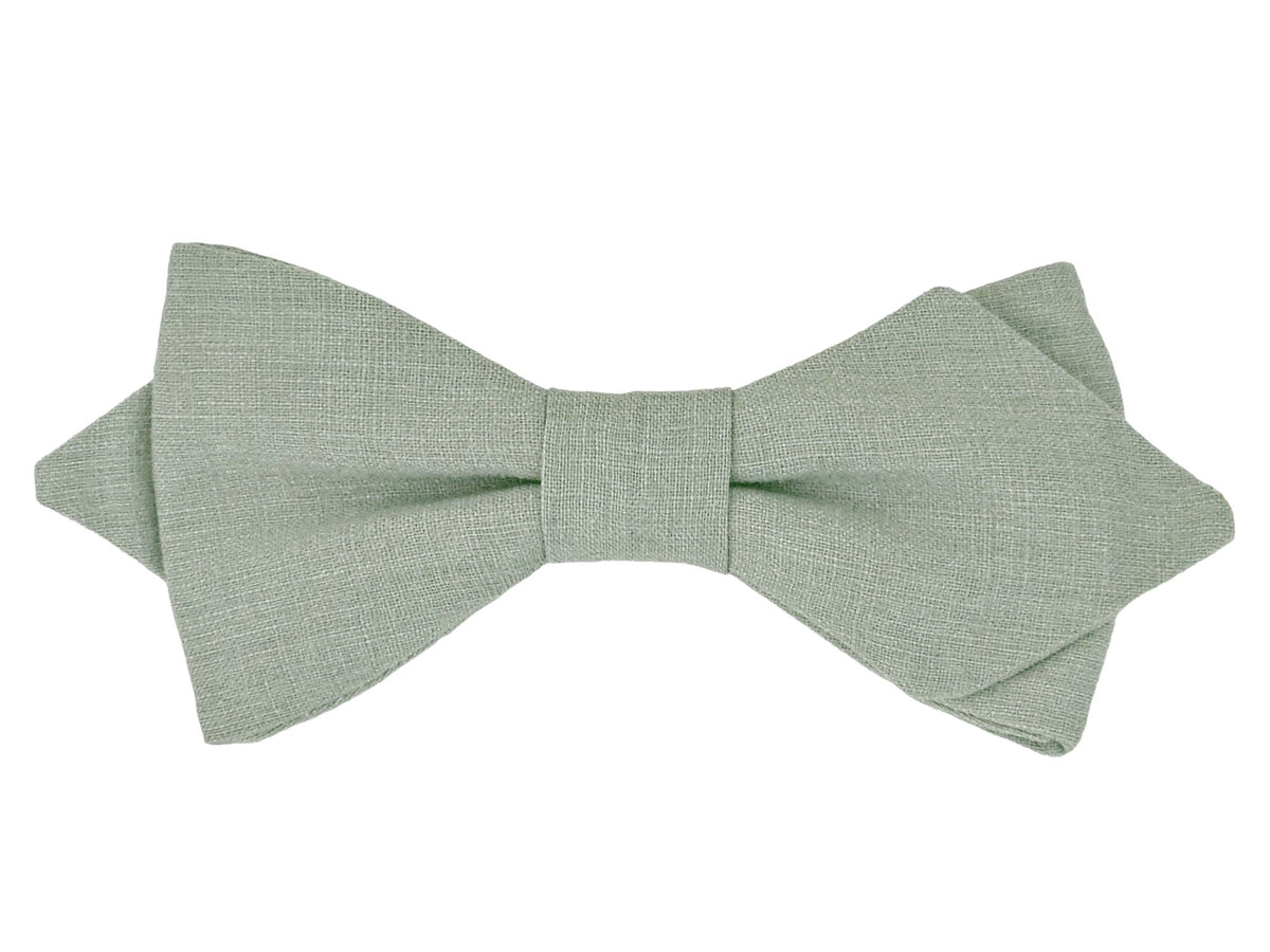 Nœud papillon vert amande