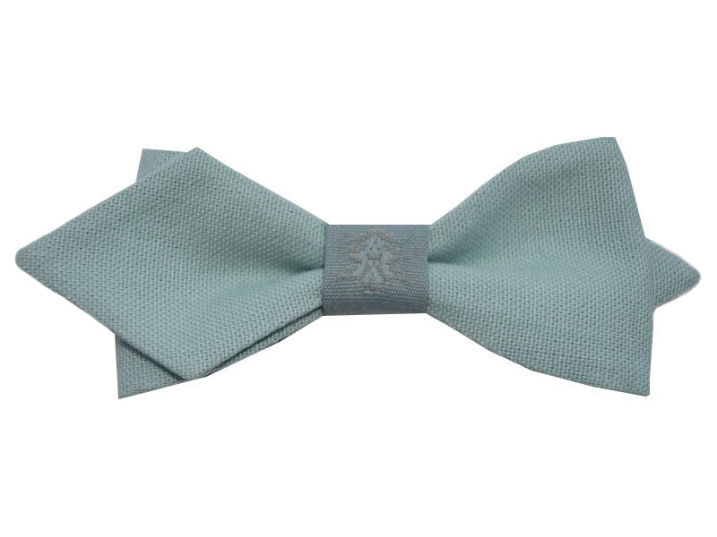 Nœud papillon bleu vert céladon centre vert