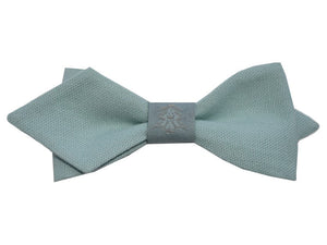 Nœud papillon bleu vert céladon centre vert
