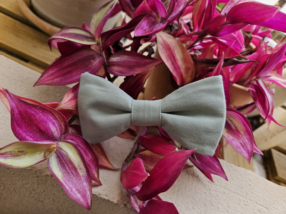 Noeud papillon vert sauge