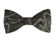 Nœud papillon kaki motifs vert clair