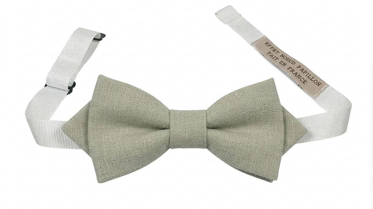 Noeud papillon vert lichen