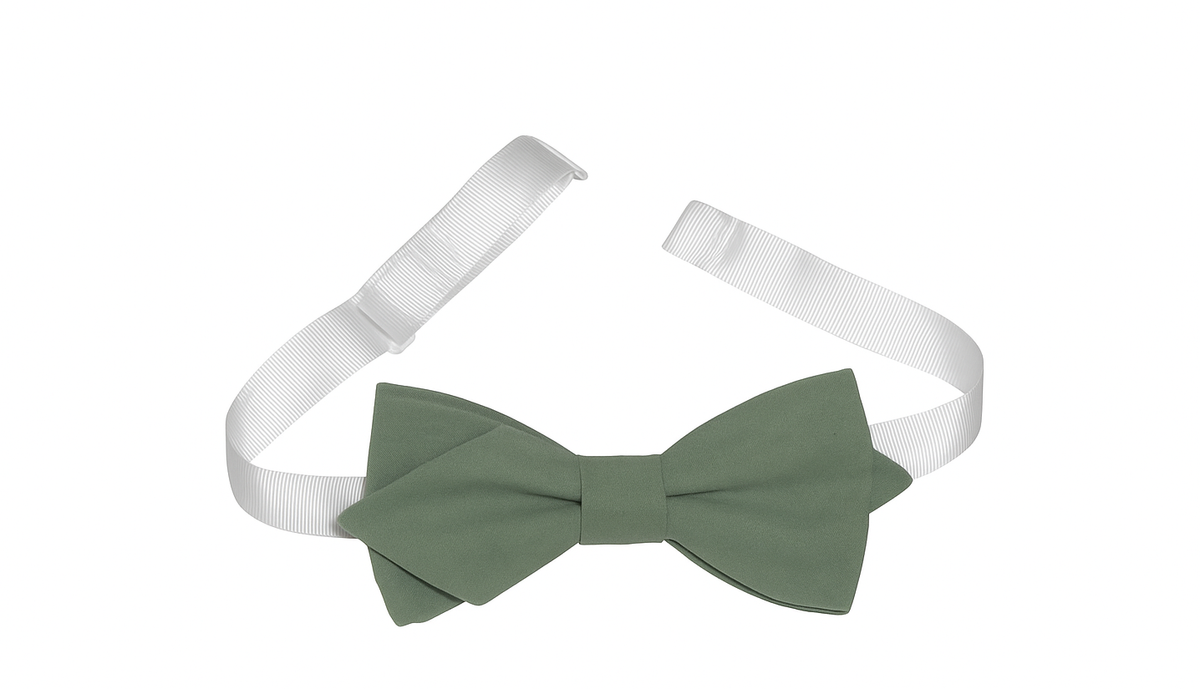 Noeud papillon vert sauge