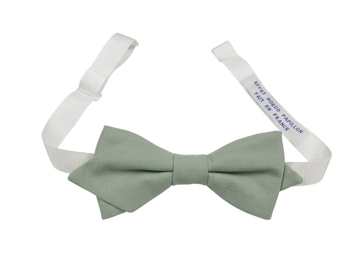 Noeud papillon vert sauge