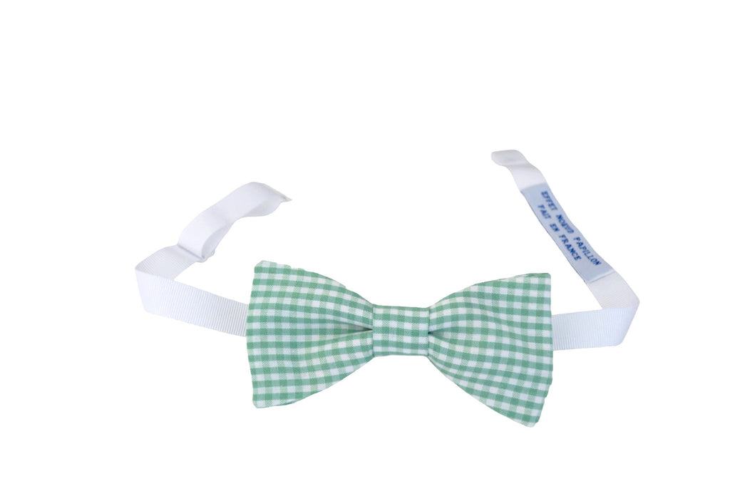 Noeud papillon vichy vert jade - Effet Noeud Pap