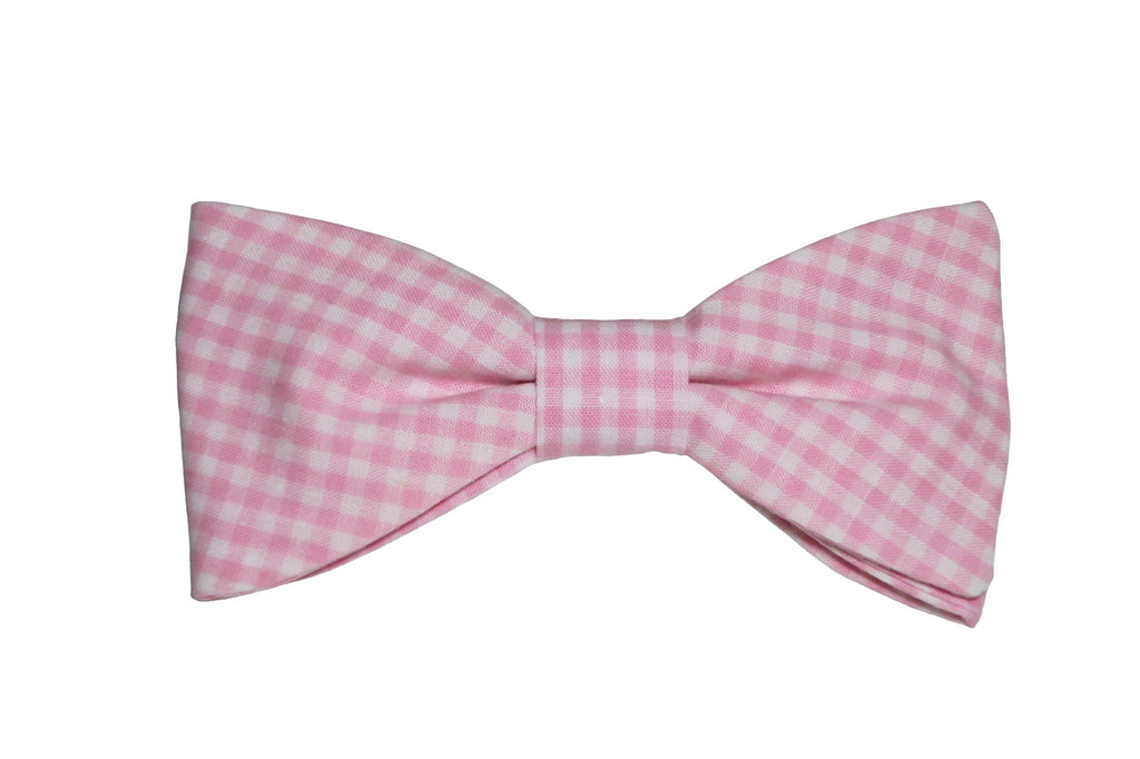 Nœud papillon vichy rose