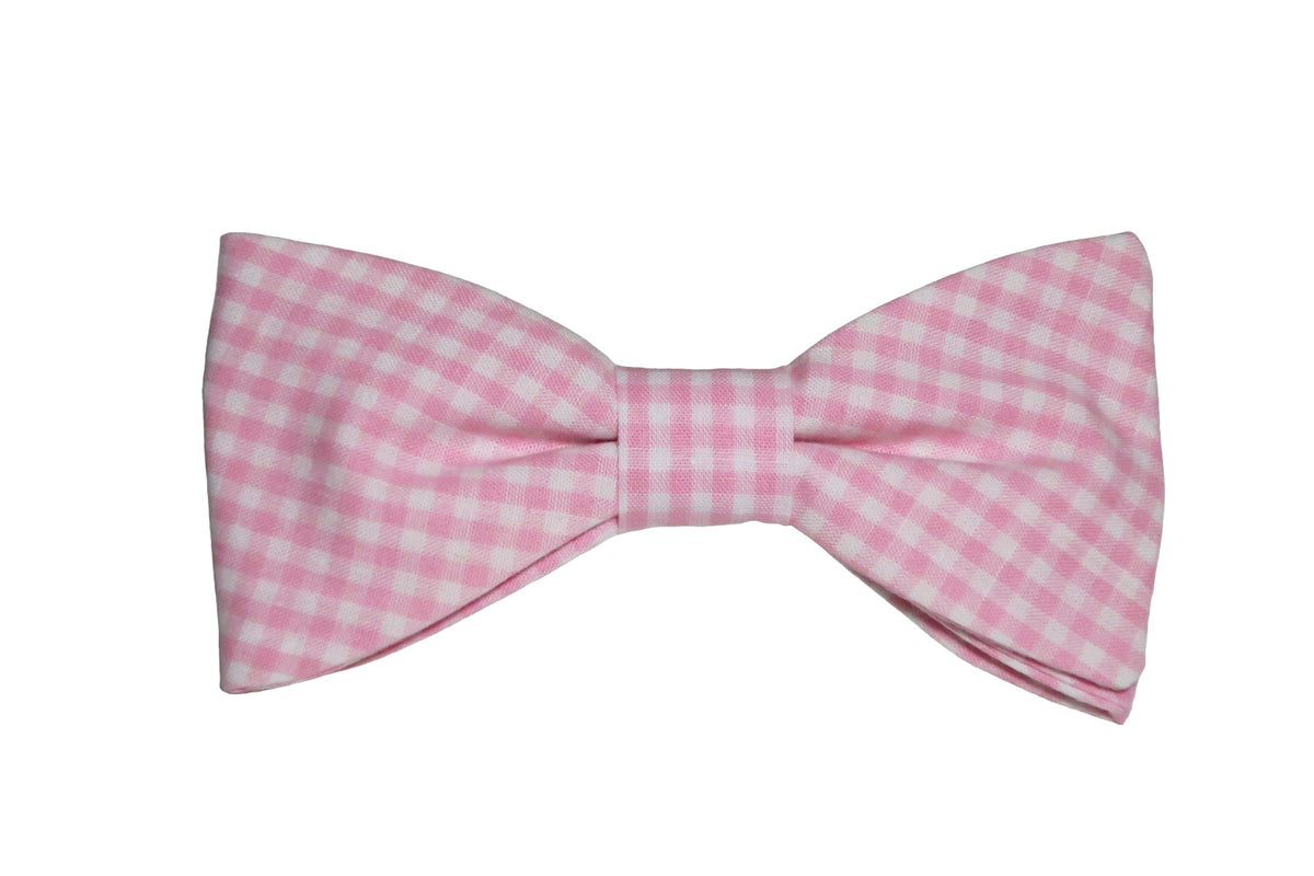 Nœud papillon vichy rose