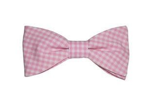 Nœud papillon vichy rose