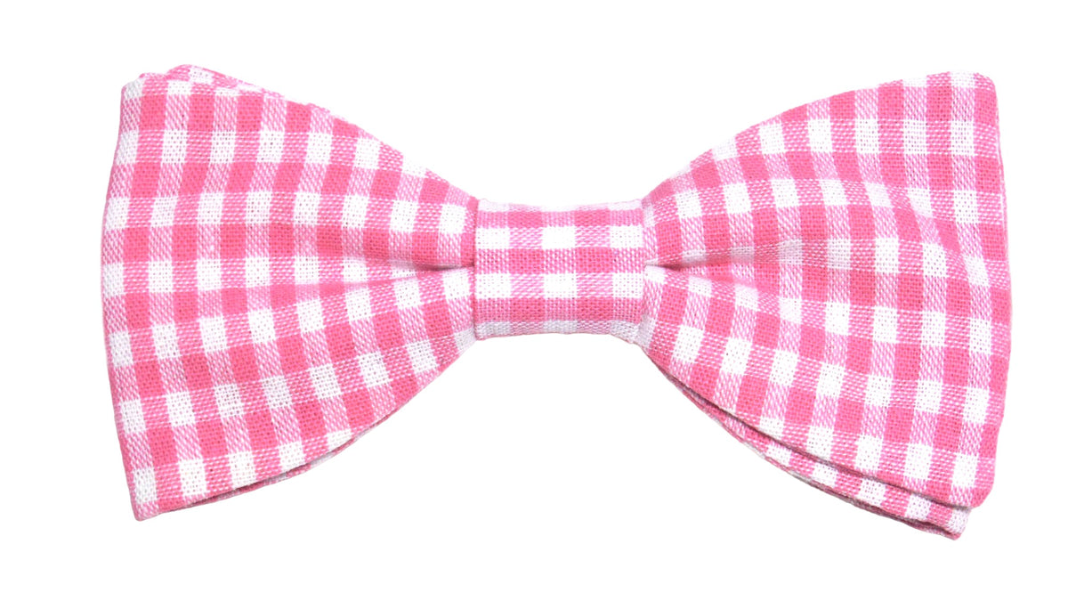 Noeud papillon vichy rose bonbon - Effet Noeud Pap