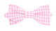 Noeud papillon vichy rose bonbon