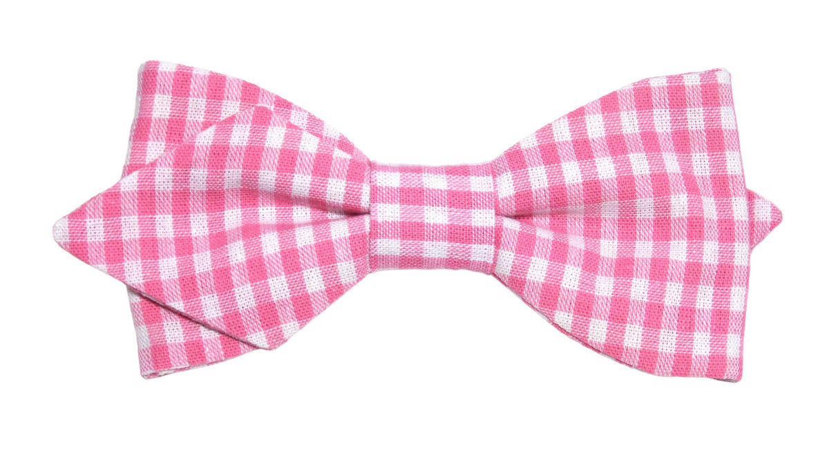 Nœud papillon à carreaux vichy rose, une touche de douceur et d'élégance pour parfaire votre tenue