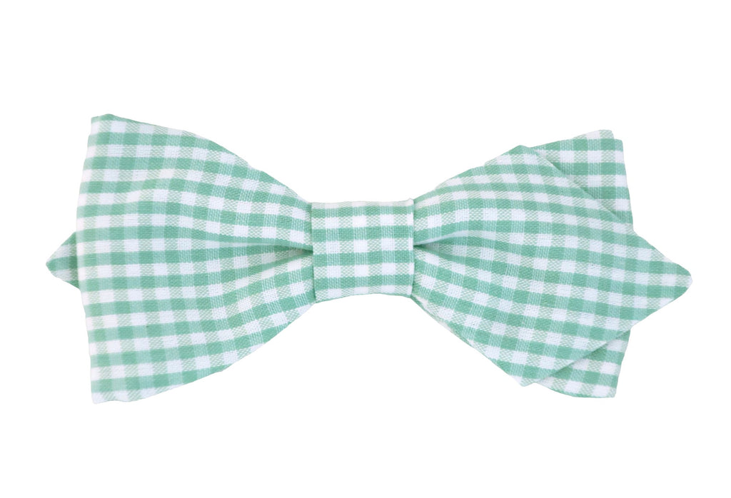 Noeud papillon vichy vert jade - Effet Noeud Pap