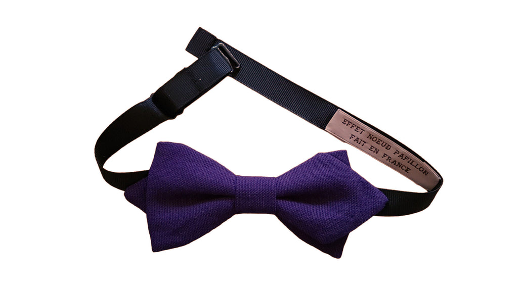 Noeud papillon violet foncé - Effet Noeud Pap