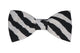 Nœud papillon rayures zébre, une touche sauvage et originale pour un style audacieux.