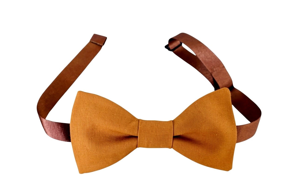Noeud papillon cognac