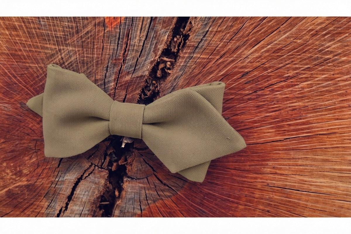 Noeud papillon Beige Tabac