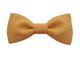 Noeud papillon jaune ocre en lin - Effet Noeud Pap