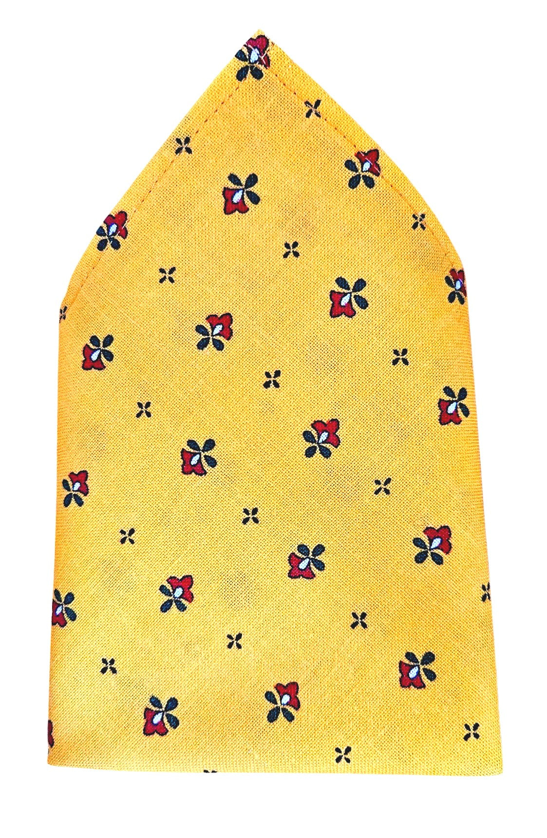 Noeud papillon provençal jaune curcuma calissons rouges
