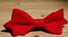 Noeud papillon rouge carmin