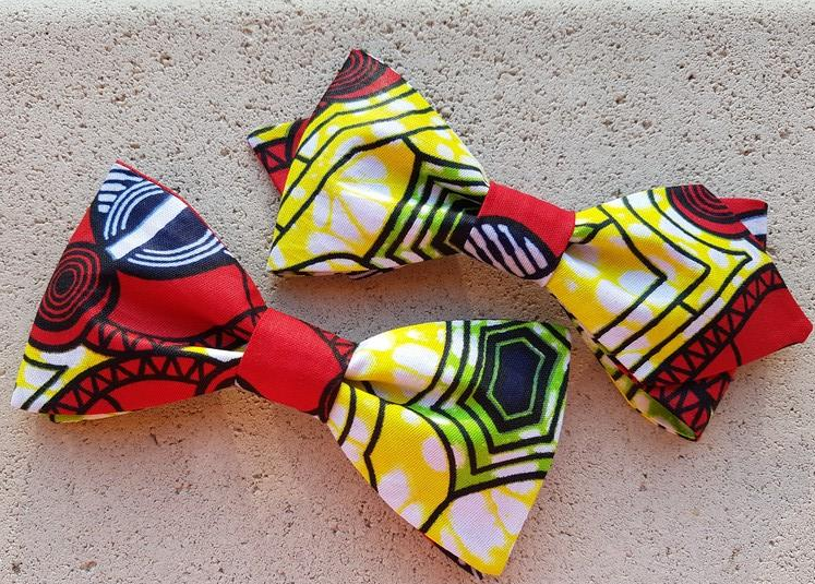 Noeud papillon wax multicolore - Effet Noeud Papillon