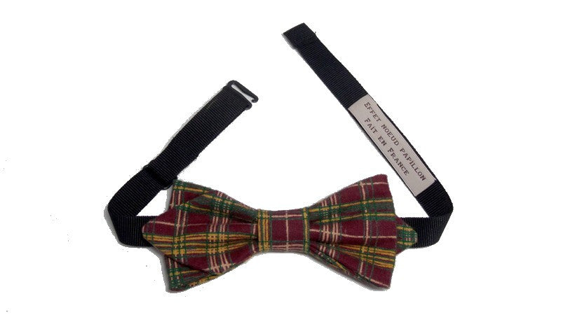 Noeud papillon écossais Flamme rouge - Effet Noeud Papillon