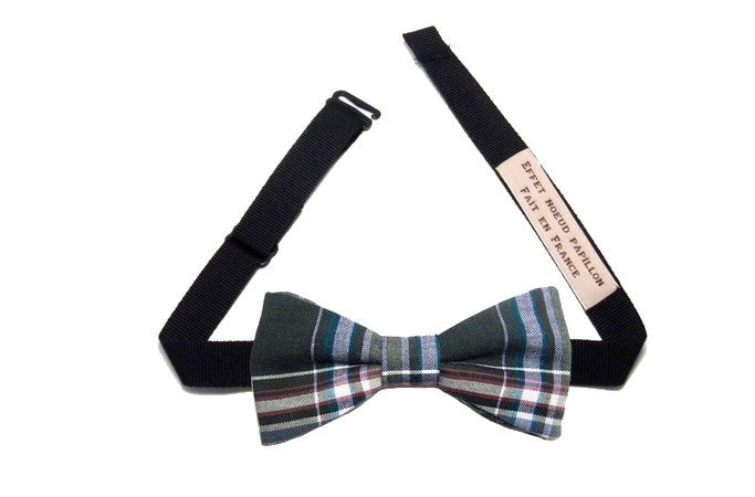 Noeud papillon écossais Zebré de vert - Effet Noeud Papillon