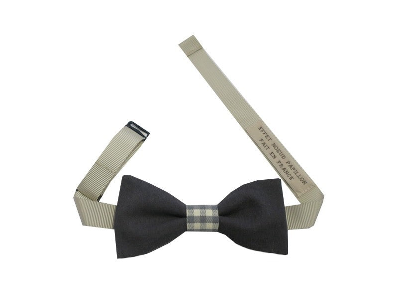 Noeud papillon gris charbon - modèle unique - - Effet Noeud Papillon