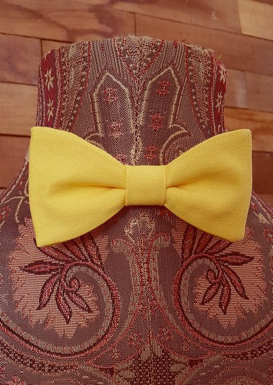 Noeud papillon jaune soleil Flambé - Effet Noeud Papillon