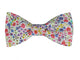 Nœud papillon Liberty bleu, rouge et moutarde