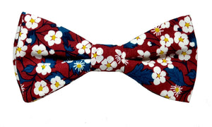 Noeud papillon Liberty bordeaux Mitsi