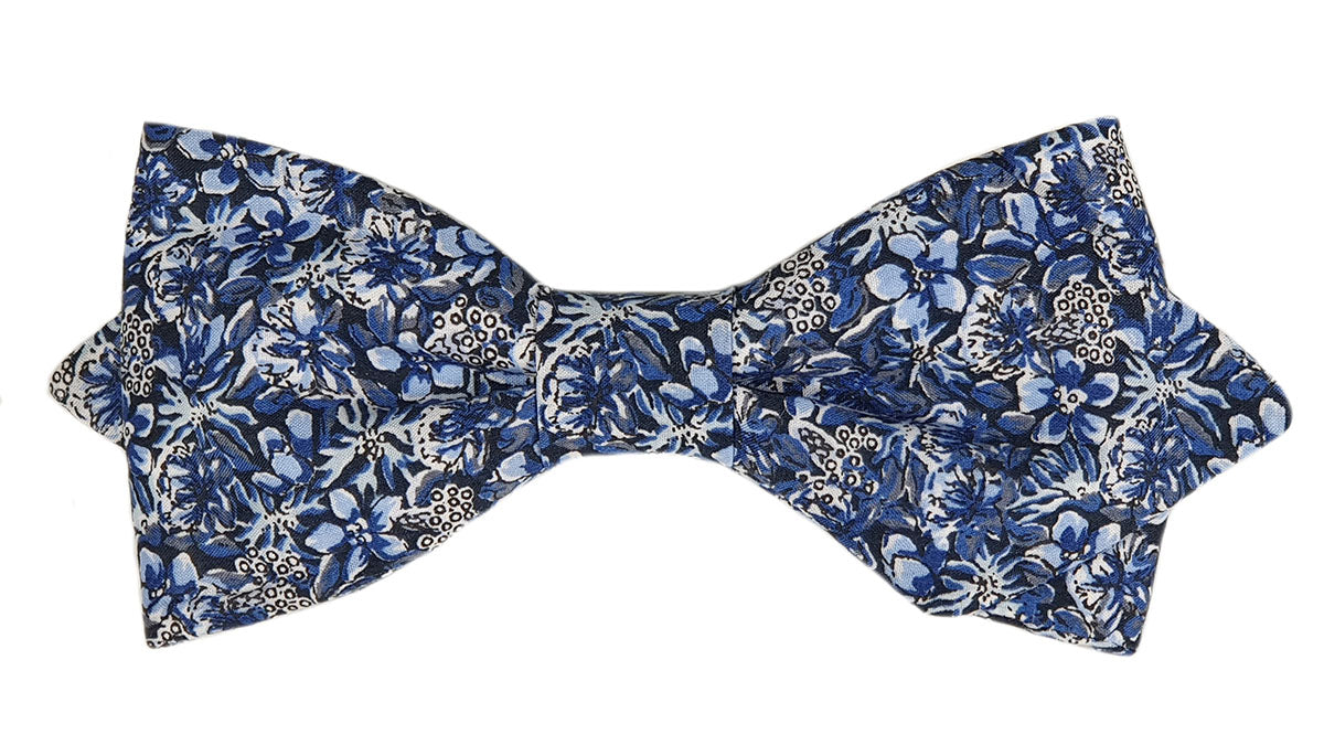 Noeud papillon Liberty bleu nuit