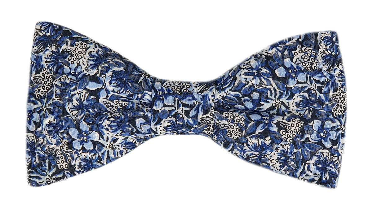 Nœud papillon Liberty camaïeu de bleus