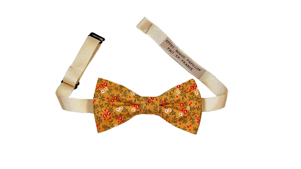 Noeud papillon Liberty moutarde