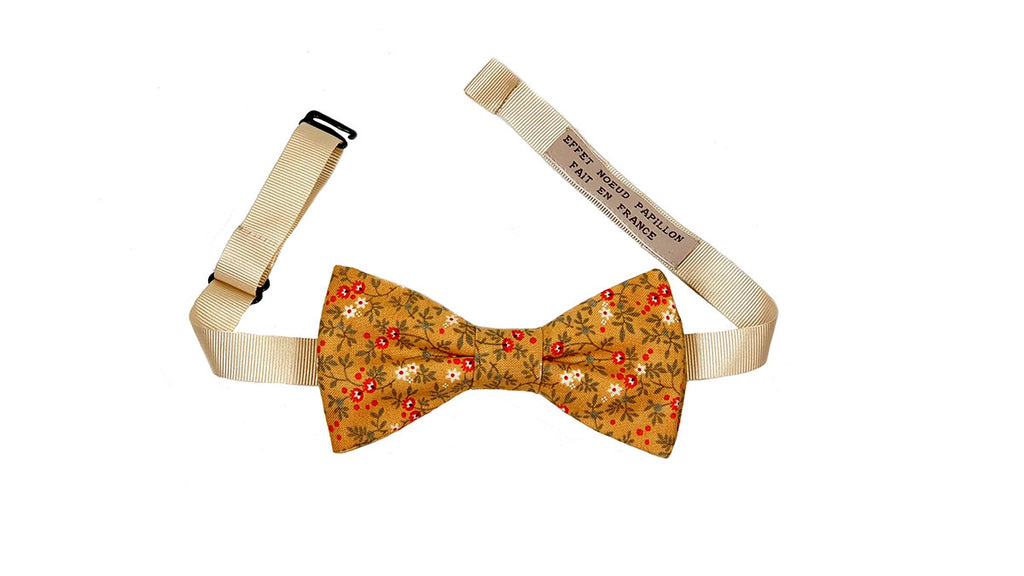Noeud papillon Liberty moutarde