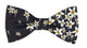 Noeud papillon Liberty Noir marguerites