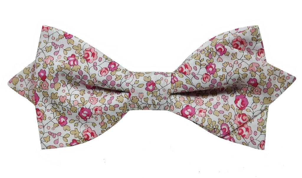Nœud papillon Liberty rose