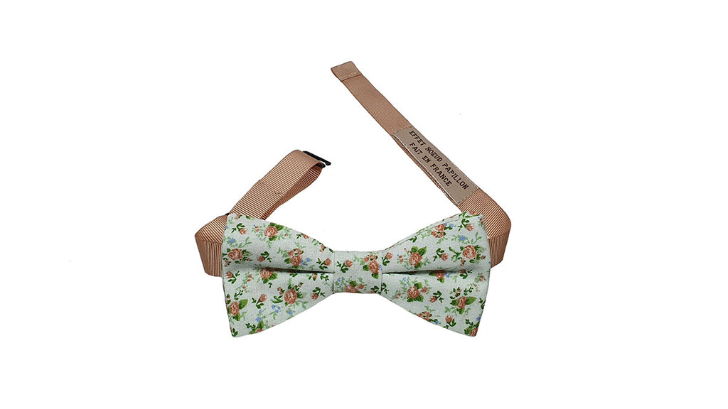 Noeud papillon Liberty vert clair - Effet Noeud Pap