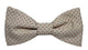 Noeud papillon beige à pois bordeaux