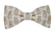 Noeud papillon blanc motifs ananas dorés - Effet Noeud Pap
