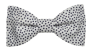 Noeud papillon blanc à pois noirs - Effet Noeud Pap