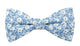 Noeud papillon fleuri bleu et blanc - Effet Noeud Pap
