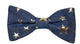 Noeud papillon en jean bleu clair, étoiles dorées - Effet Noeud Pap