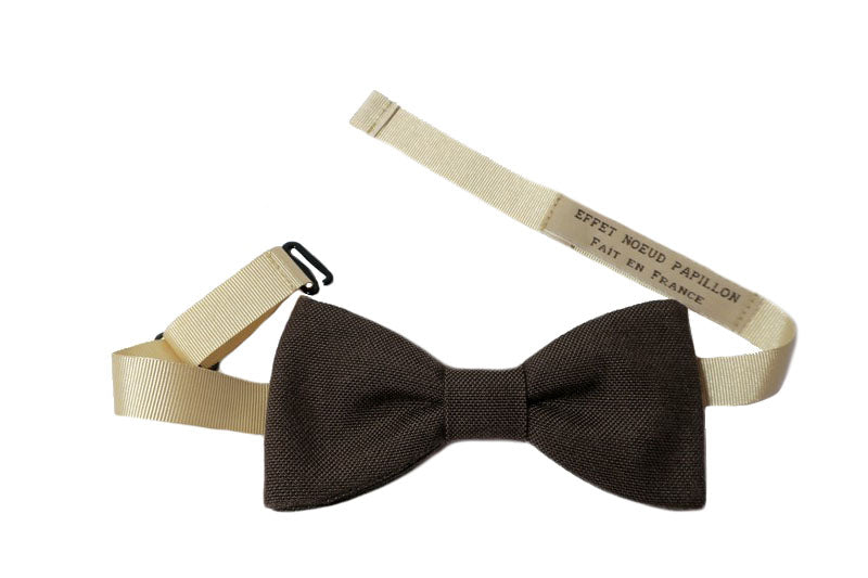 Noeud papillon brun chocolat - Effet Noeud Pap