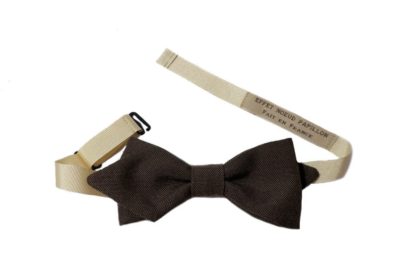 Noeud papillon brun chocolat - Effet Noeud Pap