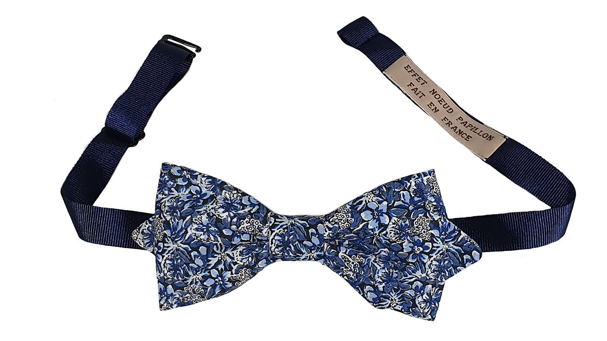 Noeud papillon Liberty bleu nuit