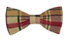 Noeud papillon à carreaux bordeaux, beige et vert - Effet Noeud Pap