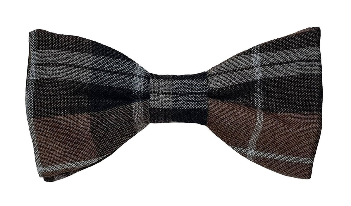 Noeud papillon à carreaux marron - Effet Noeud Pap