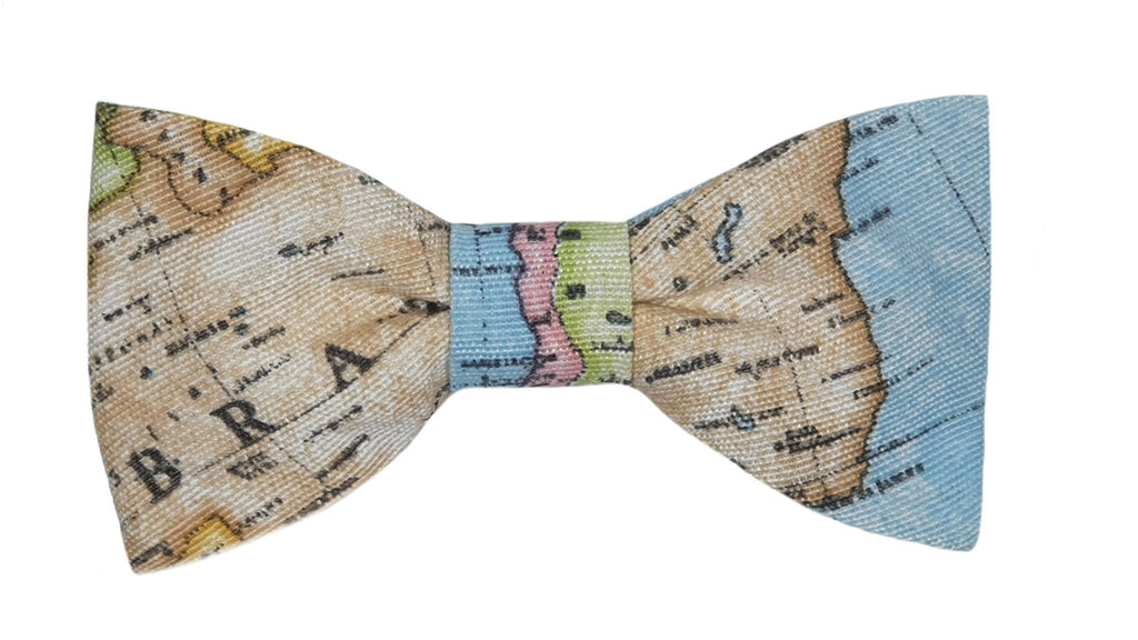 Noeud papillon carte du monde
